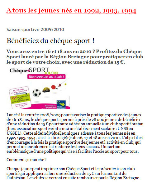 Cheque Sport