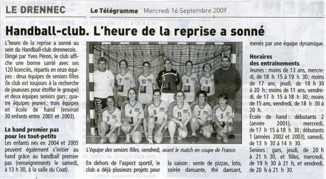 090916M-HBCD-Seniors filles-Coupe de France contre BMO-TBO