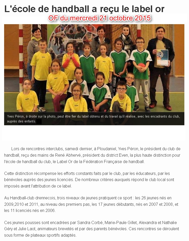 2015-10-21M-L'école de handball a reçu le label or-OF